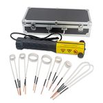 Solary Magnetic Induction Heater Kit, 1000W 220V Flameless Heat Tool for Bolt Removal, with 8 Coils and Tool Box