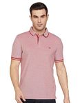 Allen Solly Men's Solid Regular Fit T-Shirt (ASKPCURGF681008_Red L)