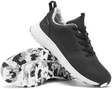 ULTIANT Women Golf Shoes Spikeless Waterproof Golf Sport Sneakers Size5-10(Black,36.5)
