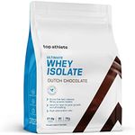 Top Athlete Ultimate Whey Isolate Protein Powder, Dutch Chocolate, 1KG, 27.8g Protein Per Serve, 100% grass fed Whey Isolate, Blended with natural flavours and organic sweetener, NO NASTIES | GLUTEN FREE | ADDITIVE FREE | GUM FREE | FILLERS FREE