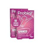 Probio7 Advanced | 9 Live Strains | 10 Billion CFU + 2 Types of Fibre | Gut Health Supplement - 60 Vegan Capsules (Pack of 2)