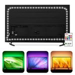 Hamlite TV LED Backlight 75 inch-18 Ft LED Light Strip for TV RGBW 6500K Pure Daylight White fit 70 72 75 80 82 85 Inch HDTV Home Theater Game Room Lighting Decor