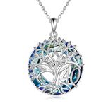 YFN 40th Birthday Gifts for Women Sterling Silver Tree of Life Necklace Jewelry for Her 40 Years Old (40th)