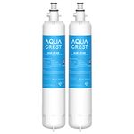 AQUACREST 847200 Fridge Water Filter, Compatible with Fisher & Paykel 847200, RS9120W Activesmart Integrated and More - For Product Codes Starting with 25xxx (2)