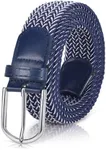 XZQTIVE Braided Belt Stretch Belt for Men and Women Multicolored Woven Golf Belt Elastic Jean Belts