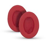 Brainwavz Ear Pads Compatible With ATH M50X, M50XBT, M40X, M30X, HyperX, SHURE, Turtle Beach, AKG, ATH, Philips, JBL, Fostex Replacement Memory Foam Earpads & Fits Many Headphones (see list), Red Oval