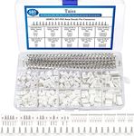 Taiss 580PCS JST PH Connector kit 2.0mm 2/3/4/5/6Pin Housing,Female and Male Adapter Cable Connector Plug,PH2.0mm Female Pin Connectors,JST Connector F-066-580PCS