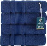 Qute Home 4-Piece Bath Towels Set, 