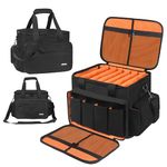 Homfu DJ Gig Gear Bag-DJ Cable File Organizer Bag with Detachable Dividers DJ Travel Gig Bag with Organization Package for Business Trips Daily Use DJ File Equipment Musician Travel Outdoor