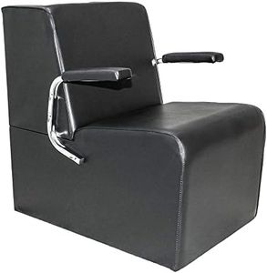 PureSana Vinyl Platform Hair Dryer Chair, Black