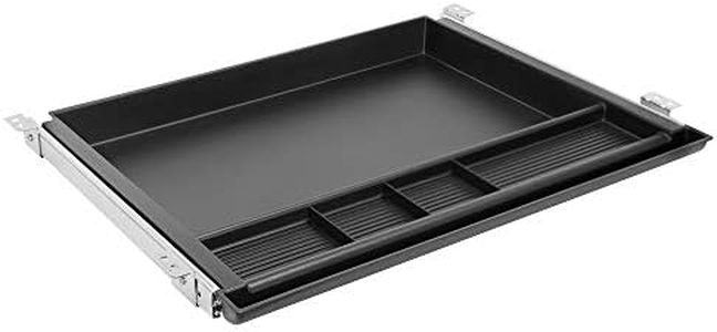 MOUNT-IT! Large Under Desk Pencil Drawer | 21.25” Width | Ball Bearing Slides Out Tray Organizer for Paper, Pencil, and Office Accessories (BLACK)
