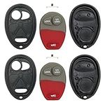 Keyless2Go New Replacement Shell Case and 3 Button Pad for Remote Key Fob with FCC L2C0007T - Shell ONLY (2 Pack)