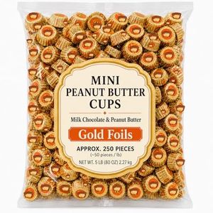 Miniature Milk Chocolate Peanut Butter Cups Individually Wrapped Bite Size Candy Bulk (5 lb)