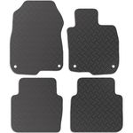 Carsio Rubber Car Mats For Honda CR-V 2017+ Onwards Tailored Fit Floor Mat Set Complete Accessory Black Custom Fitted - All Weather & Heavy Duty, Anti-Slip Backing with Clips