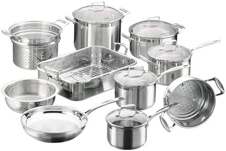 Scanpan 22040 Impact 10pc Cookware Set Stainless Steel