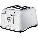 De'Longhi Brillante CTJ4003W 4-Slice Toaster - White