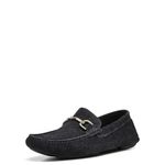 Donald Pliner Men's Victor Suede Driving Style Loafer, Navy, 11