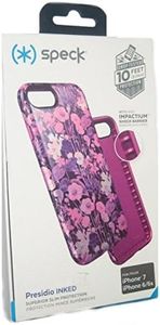 Speck Presidio Inked Slim Case for iPhone 7, 6/6s - Flower Pink Rose