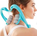 Cervical Spine Neck Massager Roller:6 Balls Massage Point Roller Deep Preesure Relief Handheld Neckbud Massager for Neck Back Shoulder Waist Legs