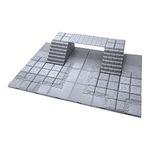 Locking Dungeon Tiles - Bridge Over Lava, Terrain Scenery Tabletop 28mm Miniatures Role Playing Game, 3D Printed Paintable