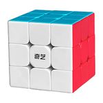 BestCube Qiyi 3x3 Warrior 3x3x3 Speed Cube Stickerless Puzzle Cube,56mm