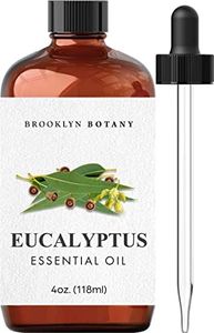 Brooklyn Botany Eucalyptus Essential Oil – 100% Pure and Natural – Therapeutic Grade Essential Oil with Glass Dropper - Eucalyptus Oil for Aromatherapy and Diffuser - 4 OZ