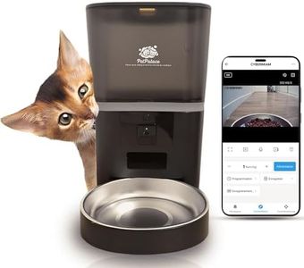 Distributeur Croquettes Chat Automatique | Gamelle Anti Glouton Idéal pour Félin Stérilisé | Gamelle de Nourriture Connectée | Surveillez Votre Chat à Distance Via la Caméra Full HD Infrarouge.