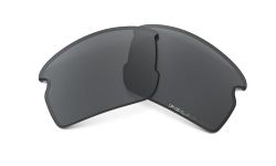 Oakley Flak 2.0 Rectangular Replacement Sunglass Lenses, Black Iridium Polarized, 59 mm