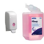 Aquarius Hand Cleanser Dispenser (product code 6948) - White, 1 Ltr Plus Refill