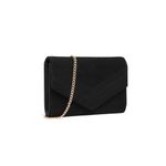 Miss Lulu Women's Clutches Bag Evening Bags Synthetic and Suede with Chain for Wedding