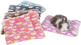 FLAdorepet Small Animal Guinea Pig Hamster Bed House Winter Warm Squirrel Hedgehog Rabbit Chinchilla Bed mat House Nest Hamster Accessories (L(11.813.7), Random)