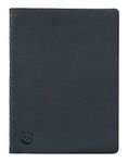 A5 Notebook by SmartPanda – Black, Softcover with Wirebound Spiral – Lined, Executive, 160 pages, 100gsm - 16 x 22 cm