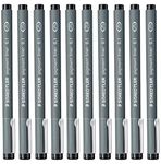 Staedtler 0.1 mm Pigment Liner Fineliner Sketching Drawing Drafting Pens Pack of 10