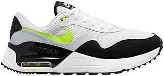 Nike Men's Sneaker, White Black Volt Pure Platinum, 10