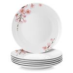 VEWEET 'Annie' Dinner Plates Set of 6, 10.5 Inch Ceramic Plates Sets,Salad Plates Round Dish for Kitchen, Microwave & Dishwasher Safe,