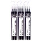 Pilot Frixion Gel Ink Pen Refill 07, Black(LFBKRF30F3B), 0.7mm, 3 Refills X 3 Pack/total 9 Refills (Japan Import) [Komainu-Dou Original Package]