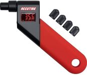 Accutire MS-4021R Digital Tire Pressure Gauge with 4 Valve Caps, 5-150psi (psi, bar, kPa, kg/cm2)