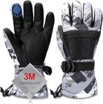 Ski Gloves, Warmest Waterproof and Breathable Snow Gloves for Cold Weather, Fits Both Men & Women,for Parent Child Outdoor