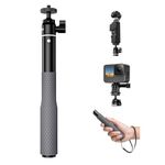 TELESIN Waterproof 360 Selfie Stick for GoPro, 25.75" Extension Stick Pole Monopod w Hand Strap for Go Pro 13 12 11 10 Insta360 X3 Ace Pro DJI Action 4 Osmo Pocket 3 Underwater Diving Accessories