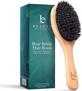 Boar Bristle Hair Brush for Women and Men, Natural 100% Soft Boars Hairbrush for Fine and Thin Hair