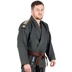 Tatami Fightwear Nova Absolute Khaki Jiu Jitsu Gi for Men Includes Pants & White Belt - IBJJF Compliant, Training & Competitions, BJJ, Brazilian Jiu Jitsu, Worn by Pros, Designed by Experts