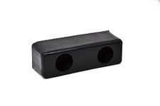 ZEROplus, Heavy Duty Rubber Door Buffer, Two Fixing Holes for Heavy Duty Fixings, Z115.1 (150mm). Black, Rubber