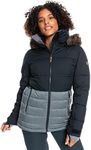 Roxy Quinn Snow Jacket True Black 1 SM (US 3-5)