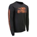 Milwaukee Leather MPMH117006 Men’s ‘Coolin’ Black T-Shirt with Long Sleeves - X-Large