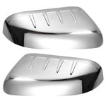 uxcell 1 Pair Left Right Chrome Plated Top Half Mirror Cover for Ford