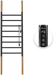 P&Bhusri Towel Warmer Stand, 8-Bar Heated Towel Rack for Bathroom (Width 17.7 in), Blanket Rack Towel Warmer, Electric Towel Drying Rack with Timer, Stainless Steel Matte Black, Plug-in