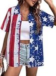 American Flag Shirt Women Patriotic