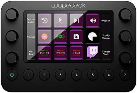 Loupedeck Live – The Custom Console for Live Streaming, Photo and Video Editing with Customizable Buttons, Dials and LED Touchscreen