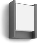 Philips myGarden Arbour LED Outdoor Wall Light, 1 x 6 W Integrated LED Light, Anthracite Grey