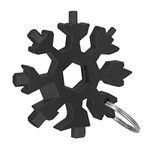 Snowflake Multitool,18-in-1 Stainless Steel Snowflake-Tool Includes Snow Bottle Opener/Flat Phillips Screwdriver Kit,EDC Snowflake Tool Durable and Portable to Take,Great Gift for You